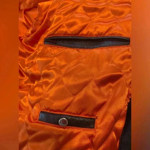 Wilson’s Leather 100 % Leather Motorcycle Jacket Sz XL - Picture 10 of 13